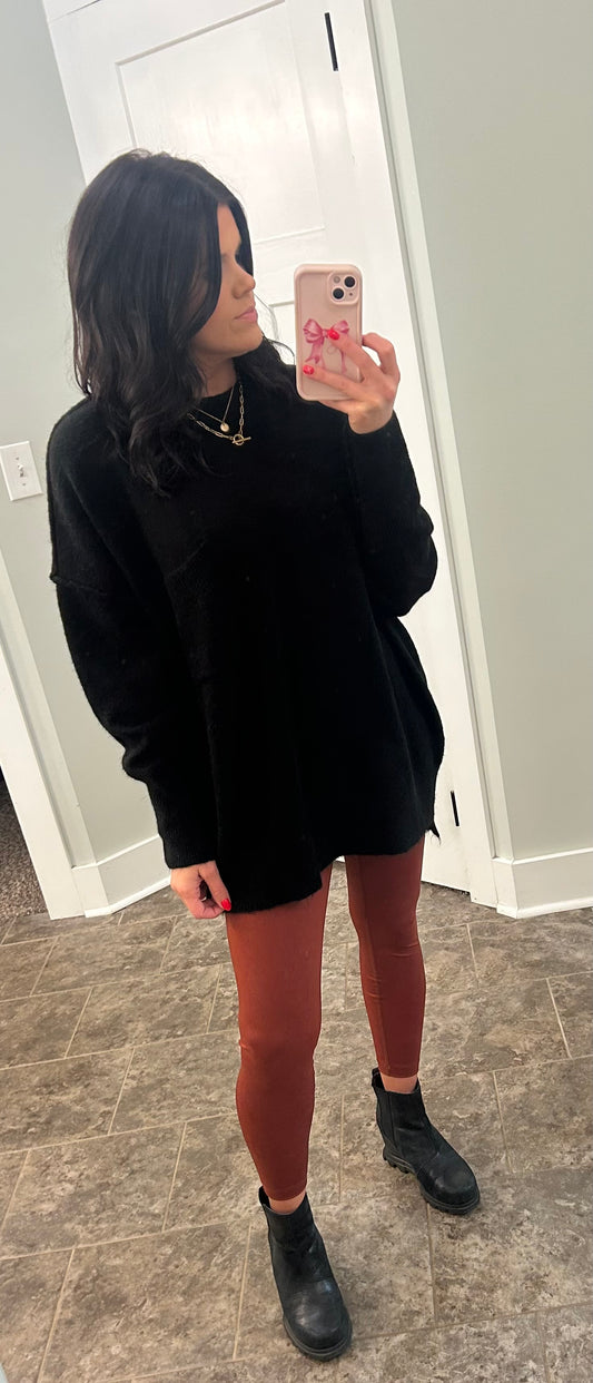 Black Pocket Sweater