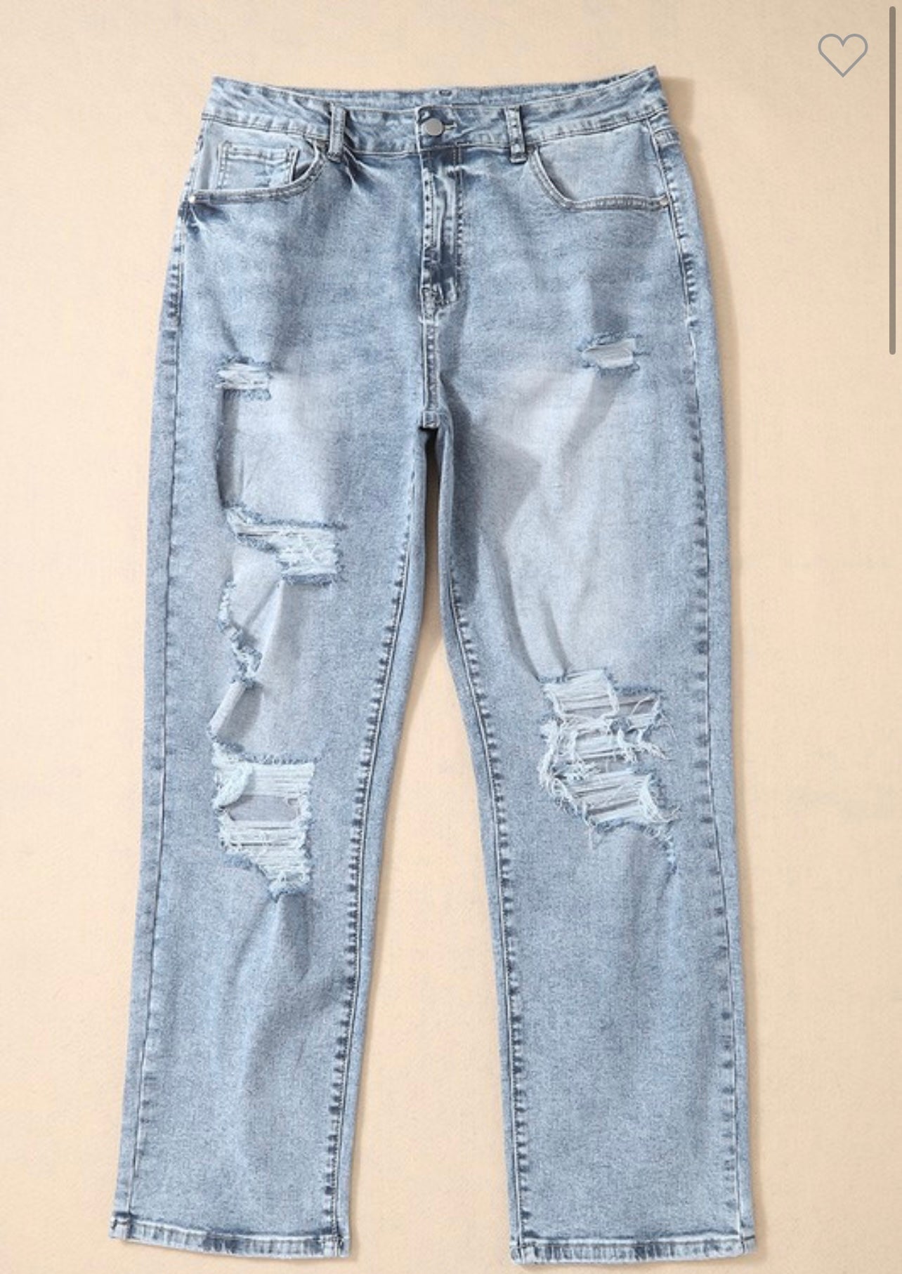 Light Wash High Waisted Jeans