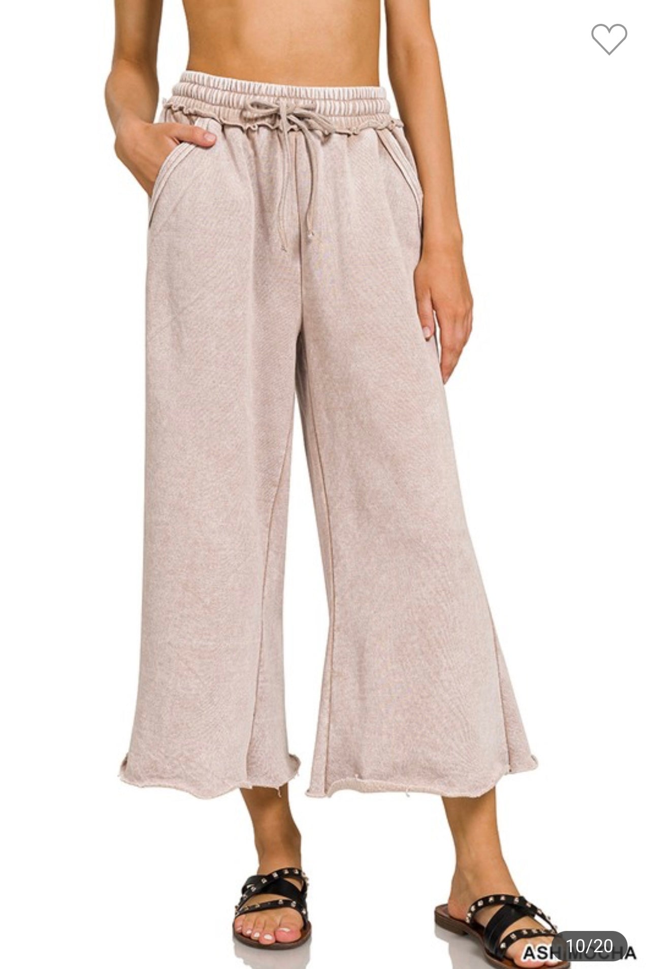 Ash Mocha Zenana Wide Leg Pants