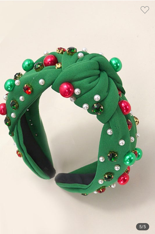 Christmas Bead Headband